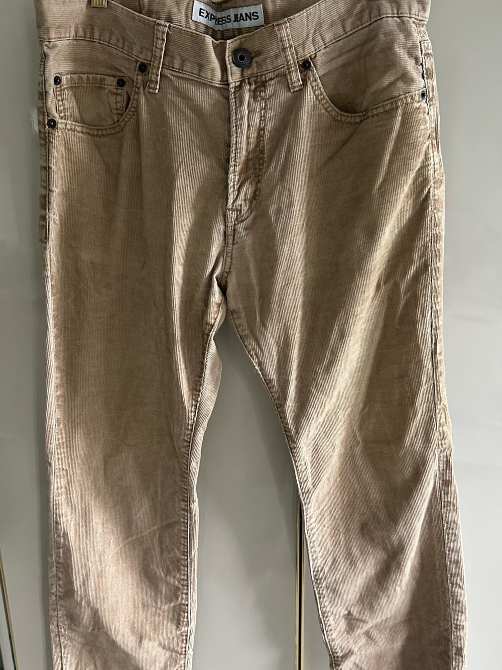 Express Men’s Corduroy Pants in Light Tan